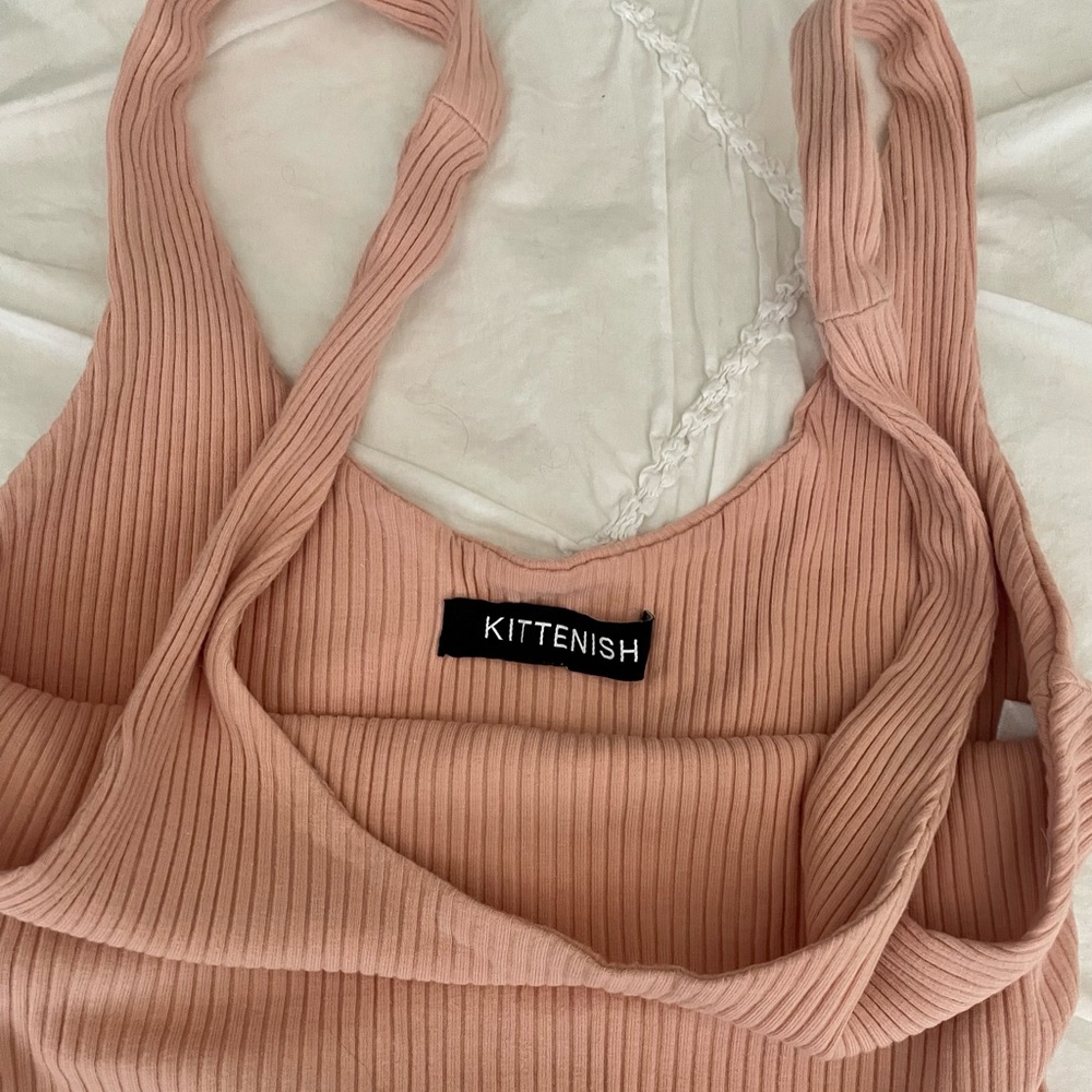 Kittenish Ribbed Bodysuit - Picture 2 of 4